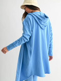 Longline Cardigan - Denim Drift