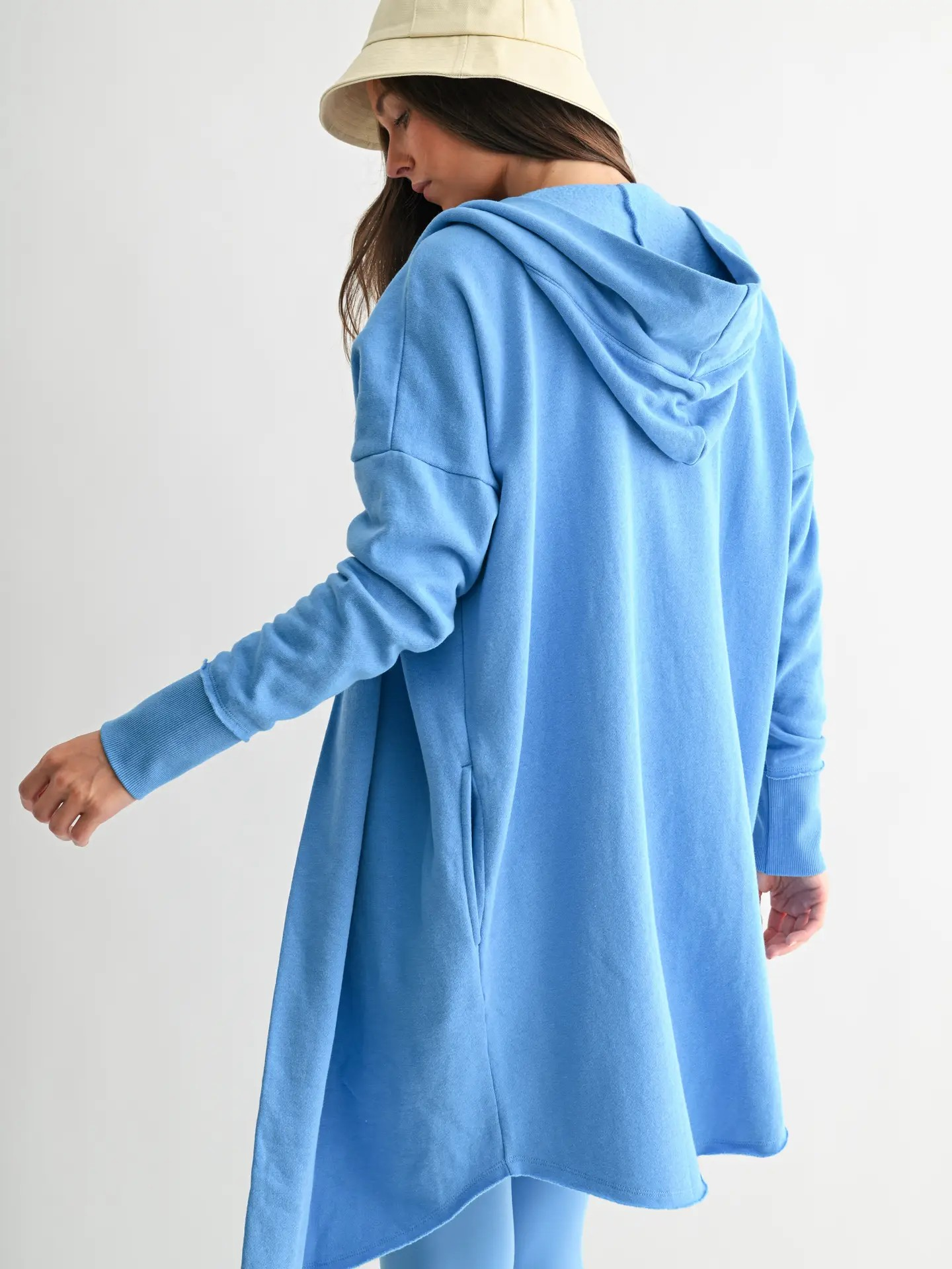Longline Cardigan - Denim Drift