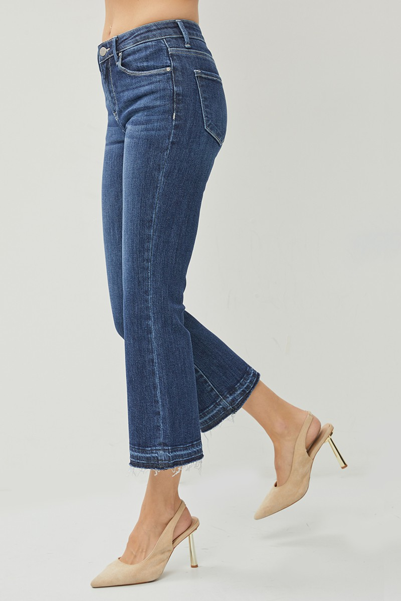 Risen HIGH RISE CROPPED FLARE JEANS