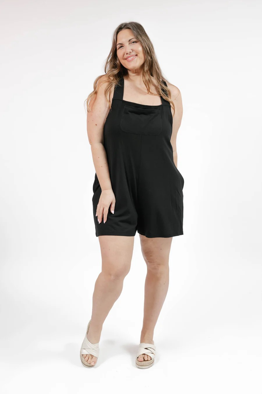 Shorty Romper - Black