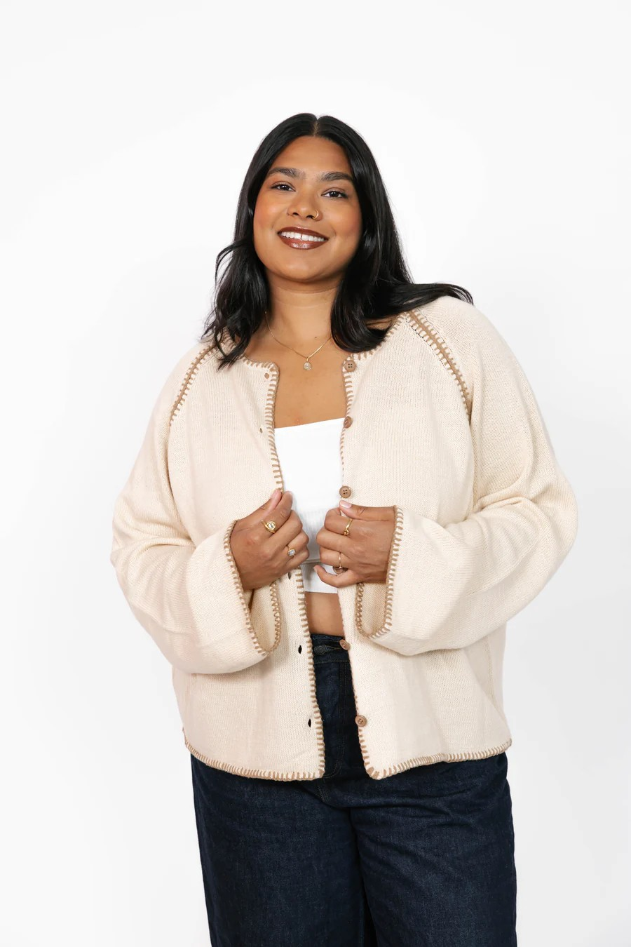 Rhea Smash & Tess Cardigan - Beige