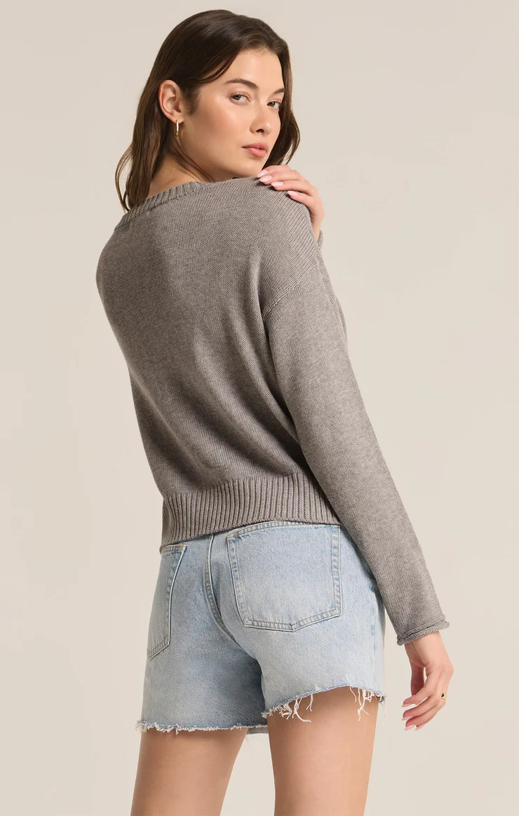 Sienna Star Sweater - Grey