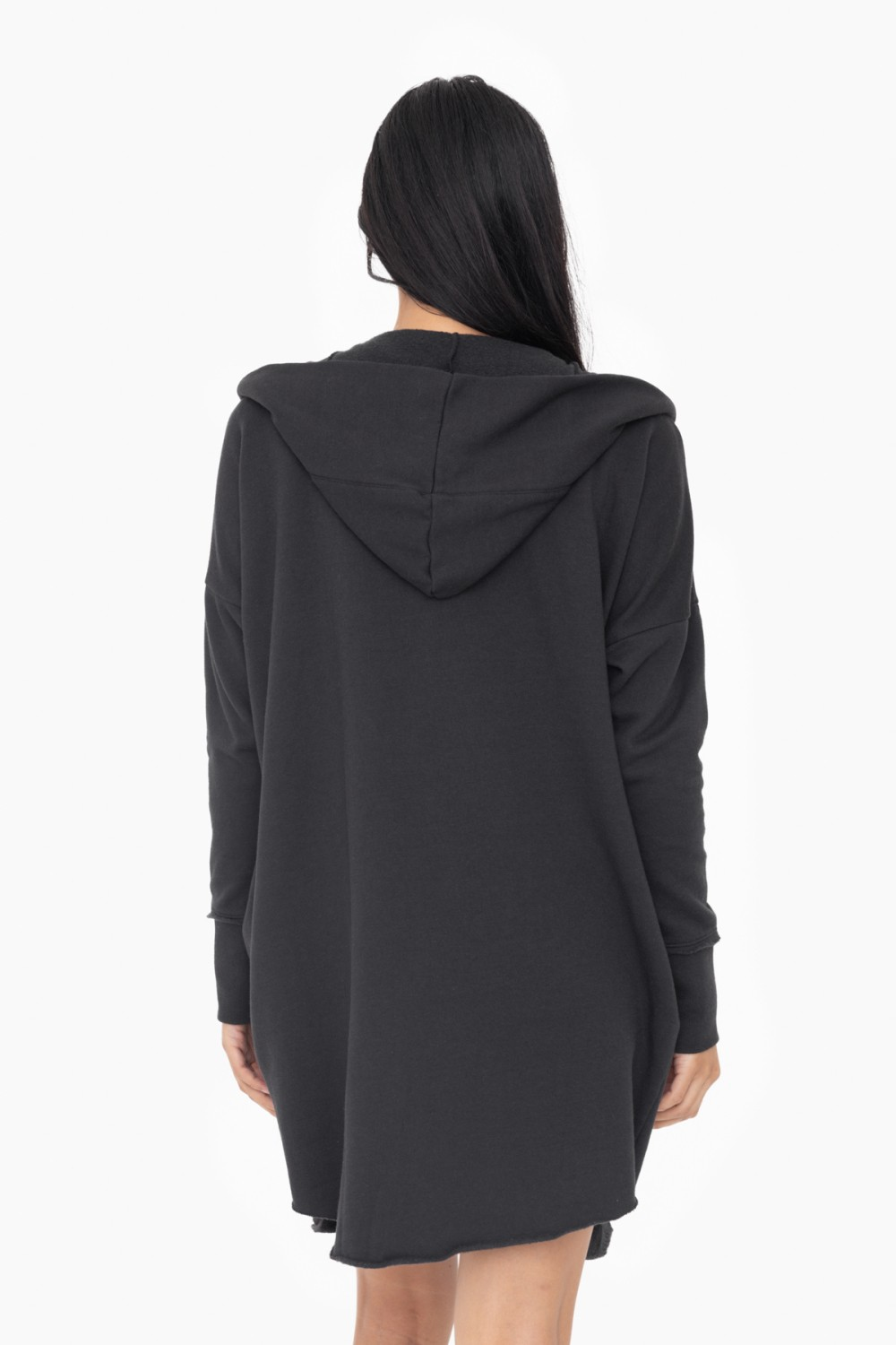 Longline Cardigan - Black