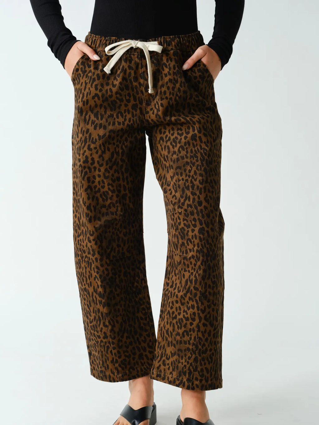 Leopard Barrel Pant