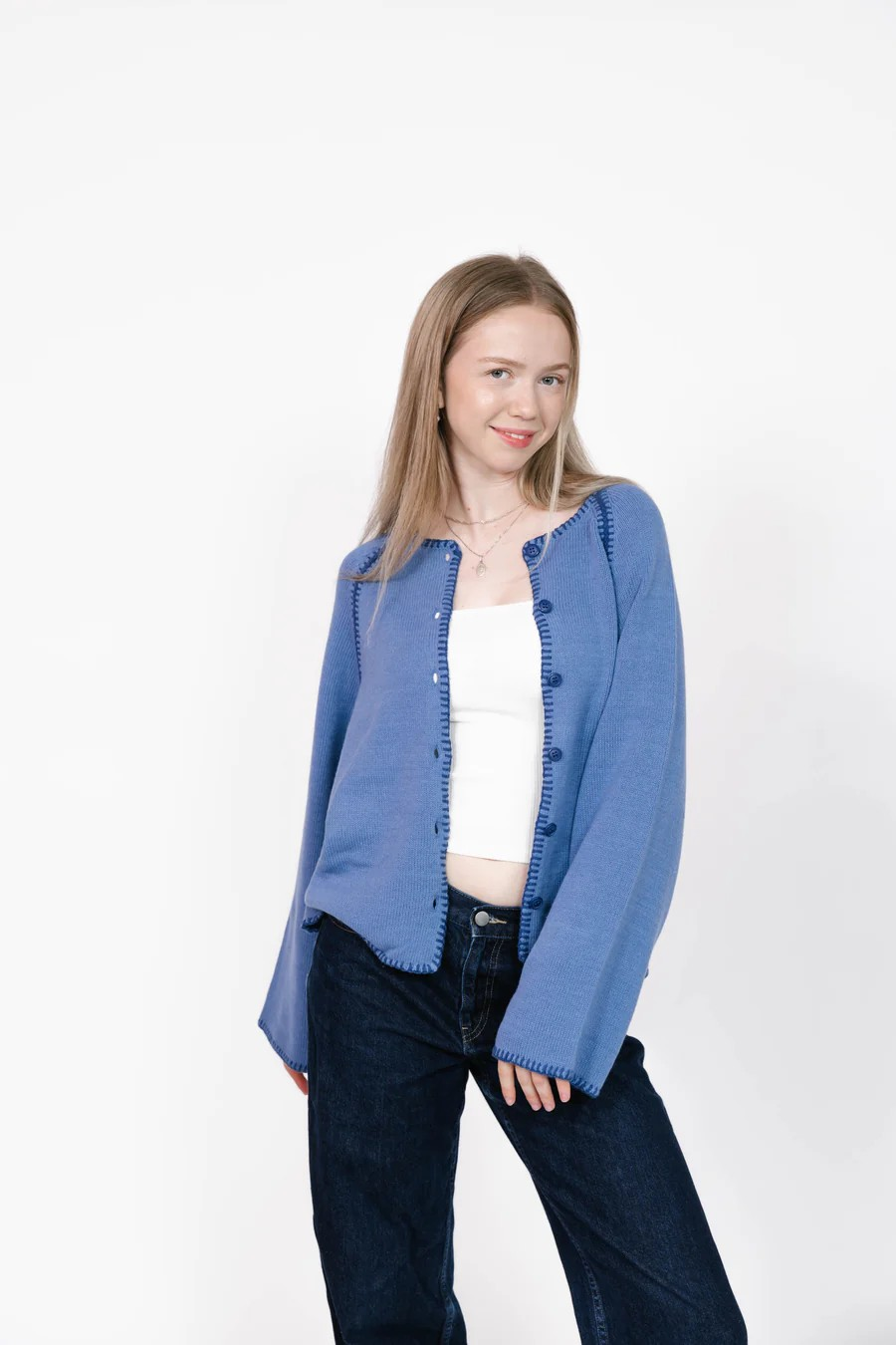 Rhea Smash & Tess Cardigan - Blue