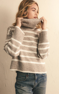 Josephine Stripe Turtleneck Sweater
