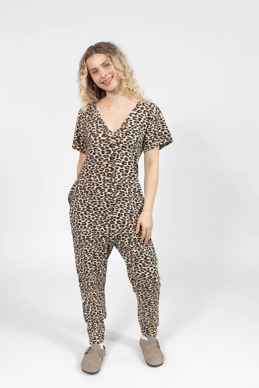 Sunday Romper - Leopard