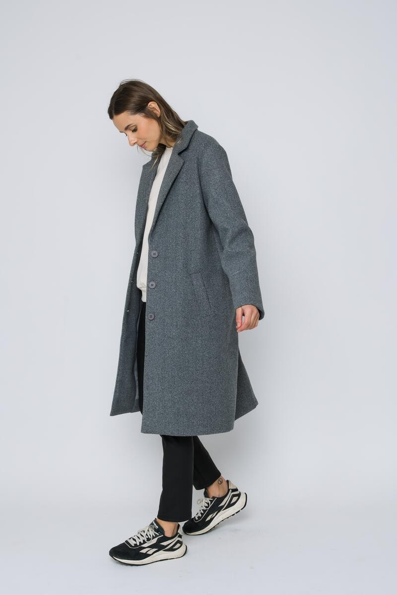 Avery Long Coat - Grey