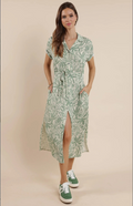 Palm Whispers Midi Dress