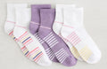 Quarter Terry Powder Crew Sock - 3 Pack