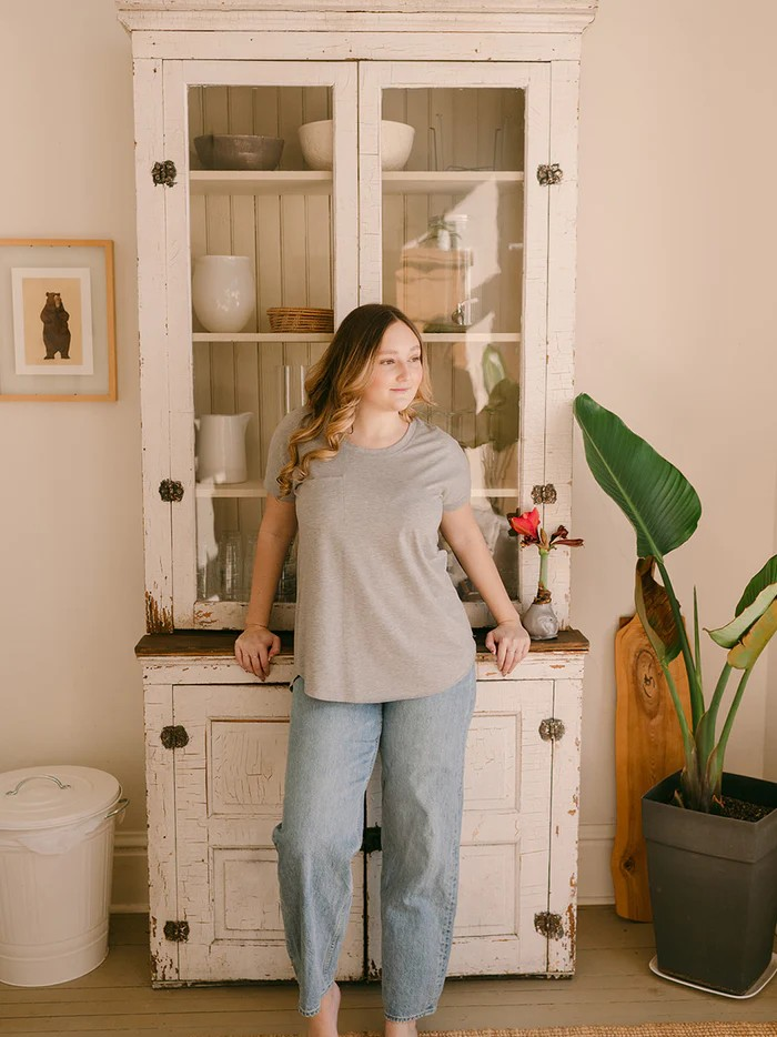 Janis Tee - Heather Grey