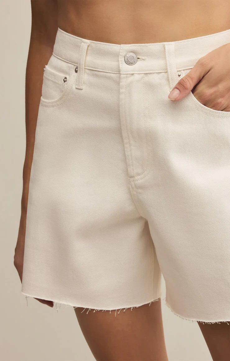 Porter Denim Short - Off White