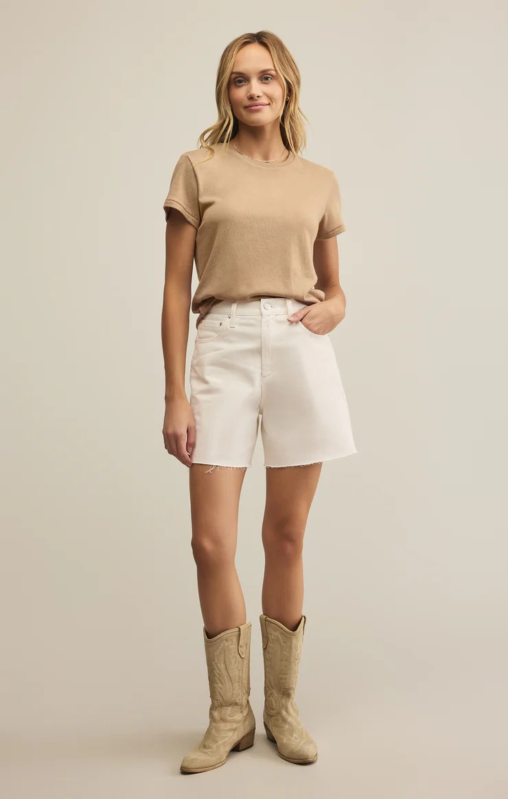 Porter Denim Short - Off White