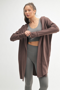 Longline Cardigan - Rich Soil