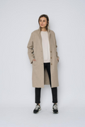 Avery Long Coat - oatmeal