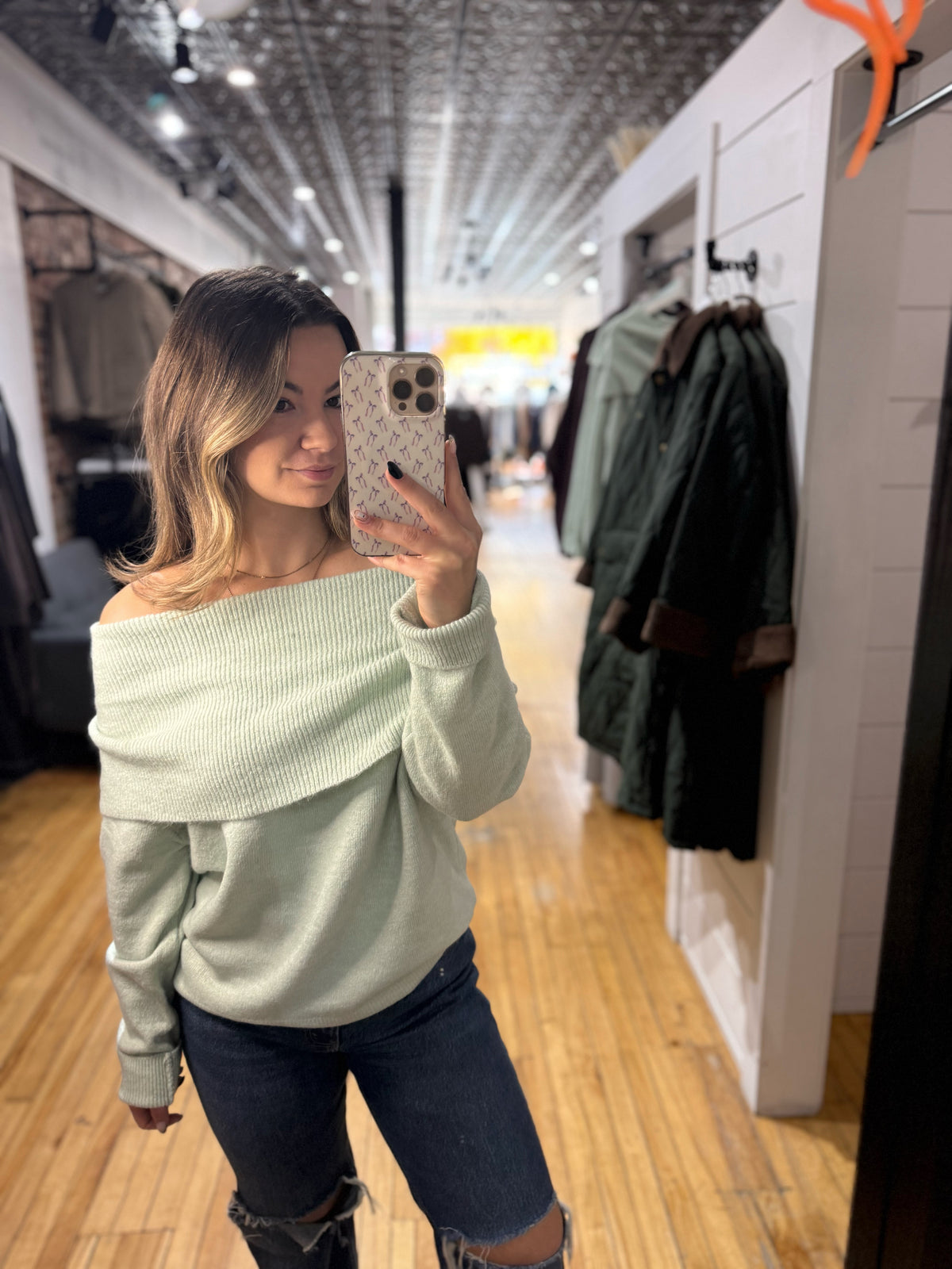 Millie Off Shoulder Sweater