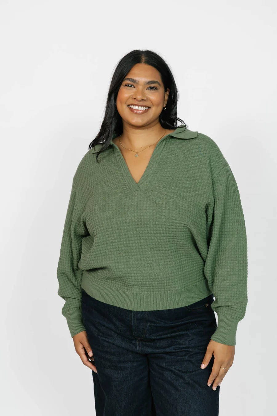 Megan sweater - matcha green