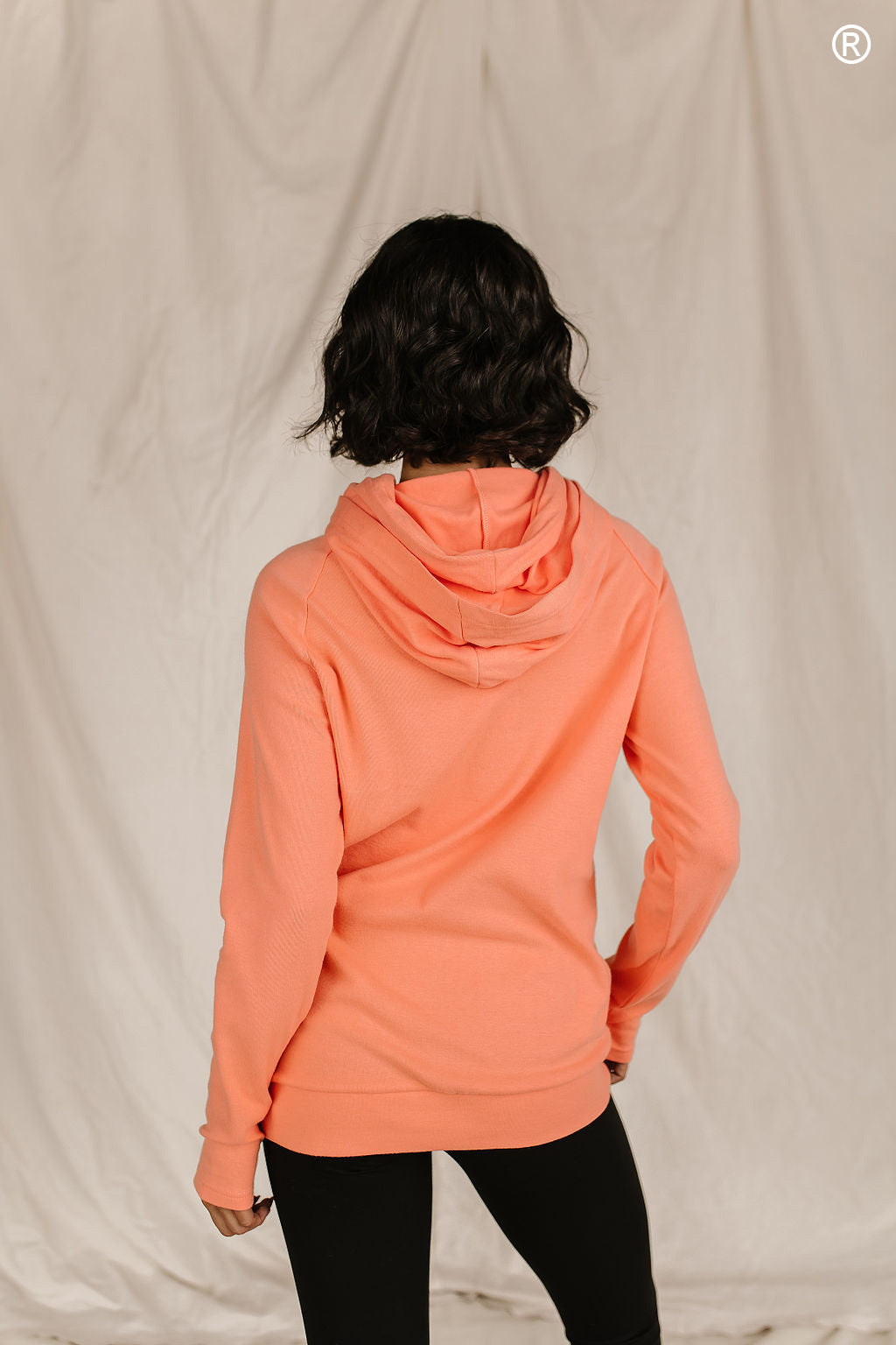 Ampersand Doublehood Sweater -Orange Peel