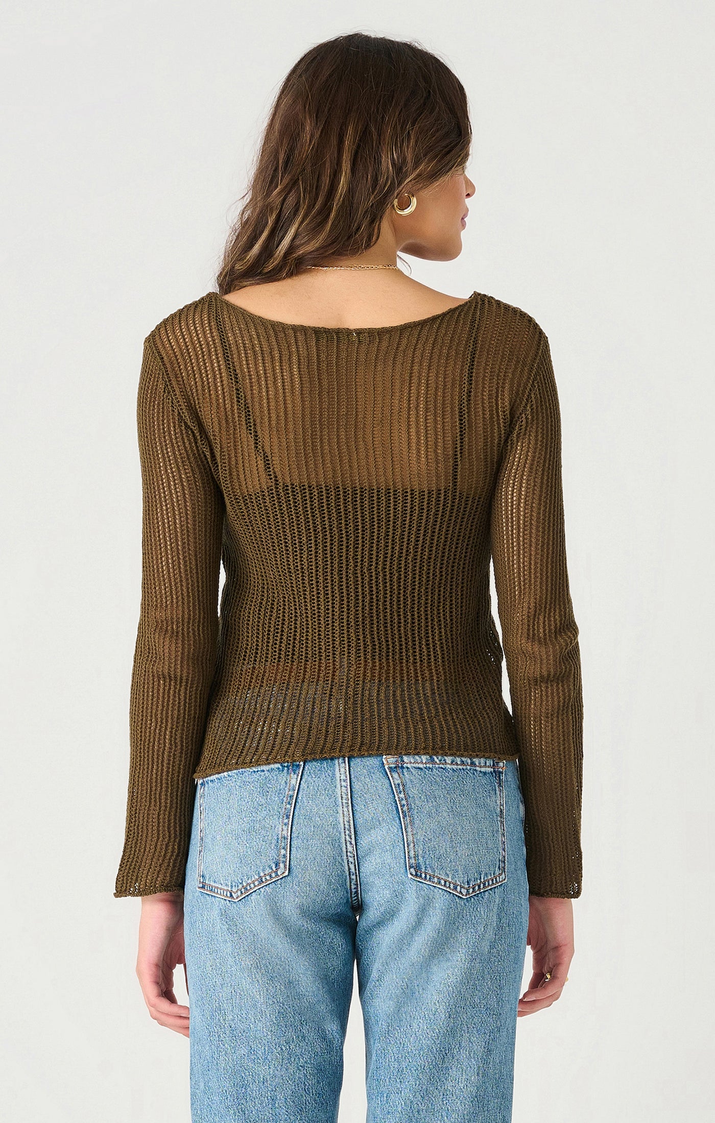 MESH STITCH SWEATER