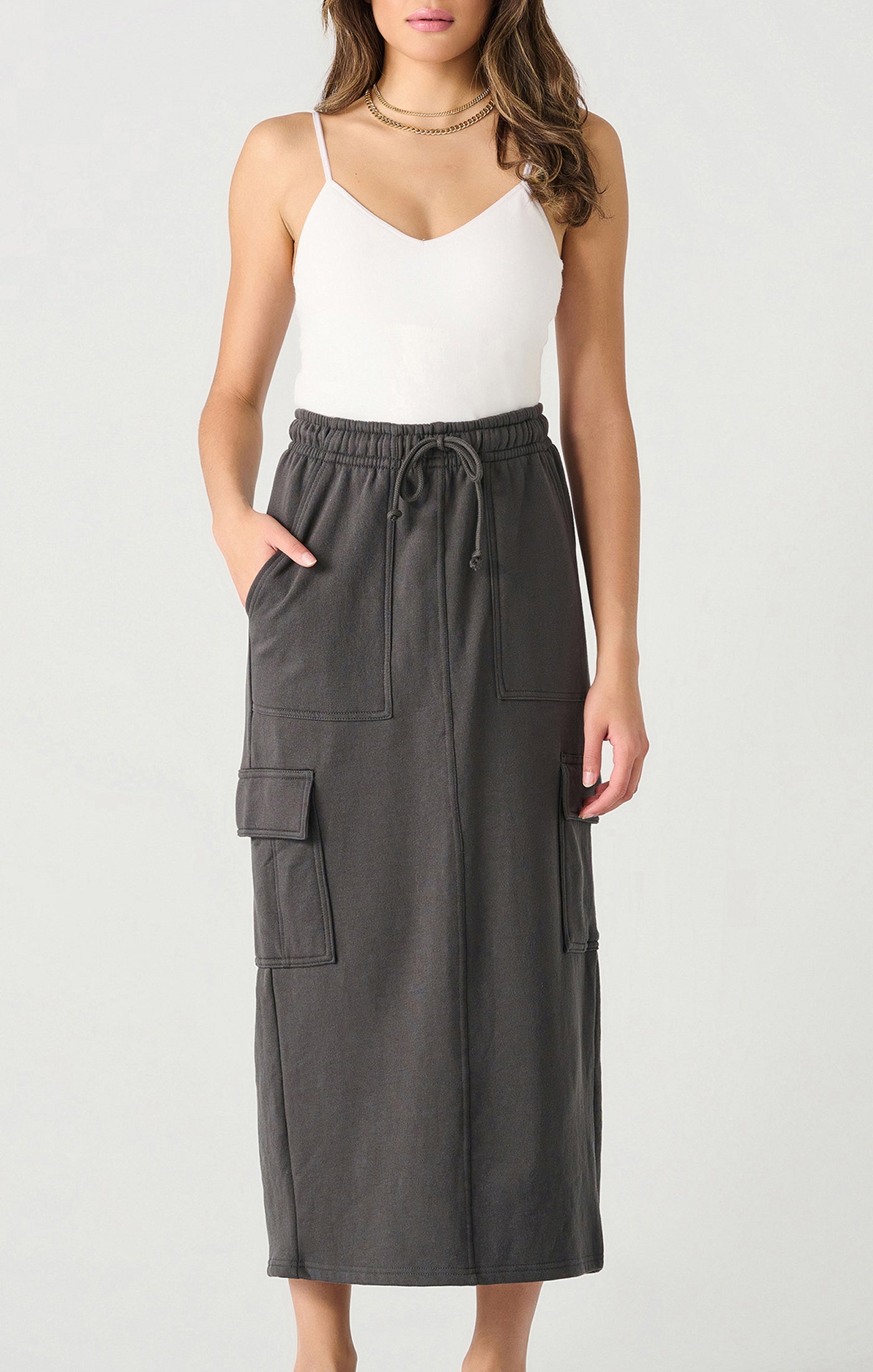 SOFT CARGO MAXI SKIRT