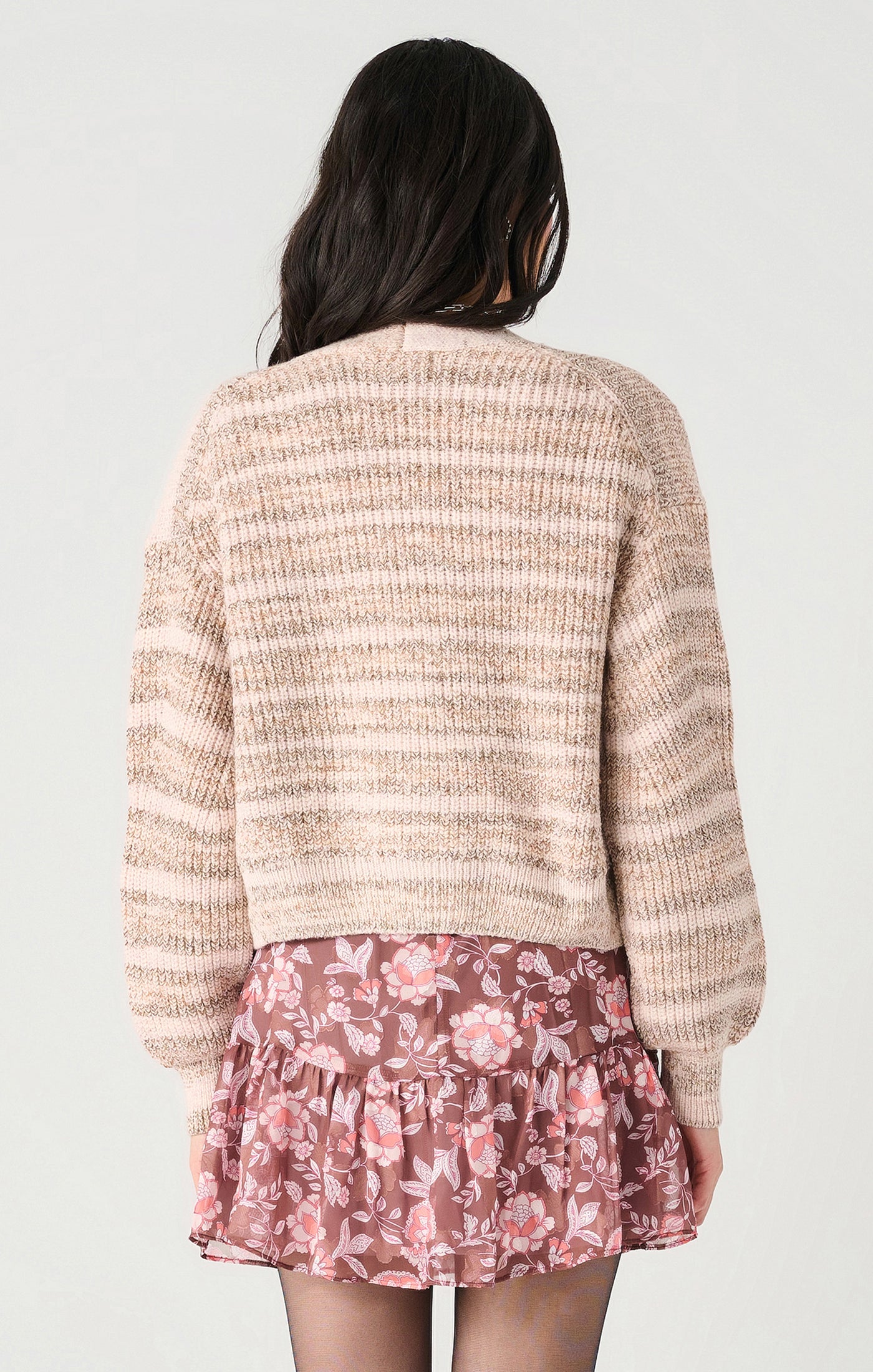 TEXTURED OPEN CARDIGAN