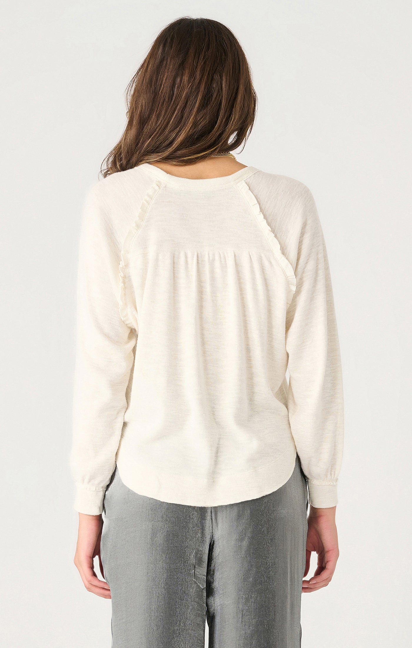 RUFFLE TRIM TOP