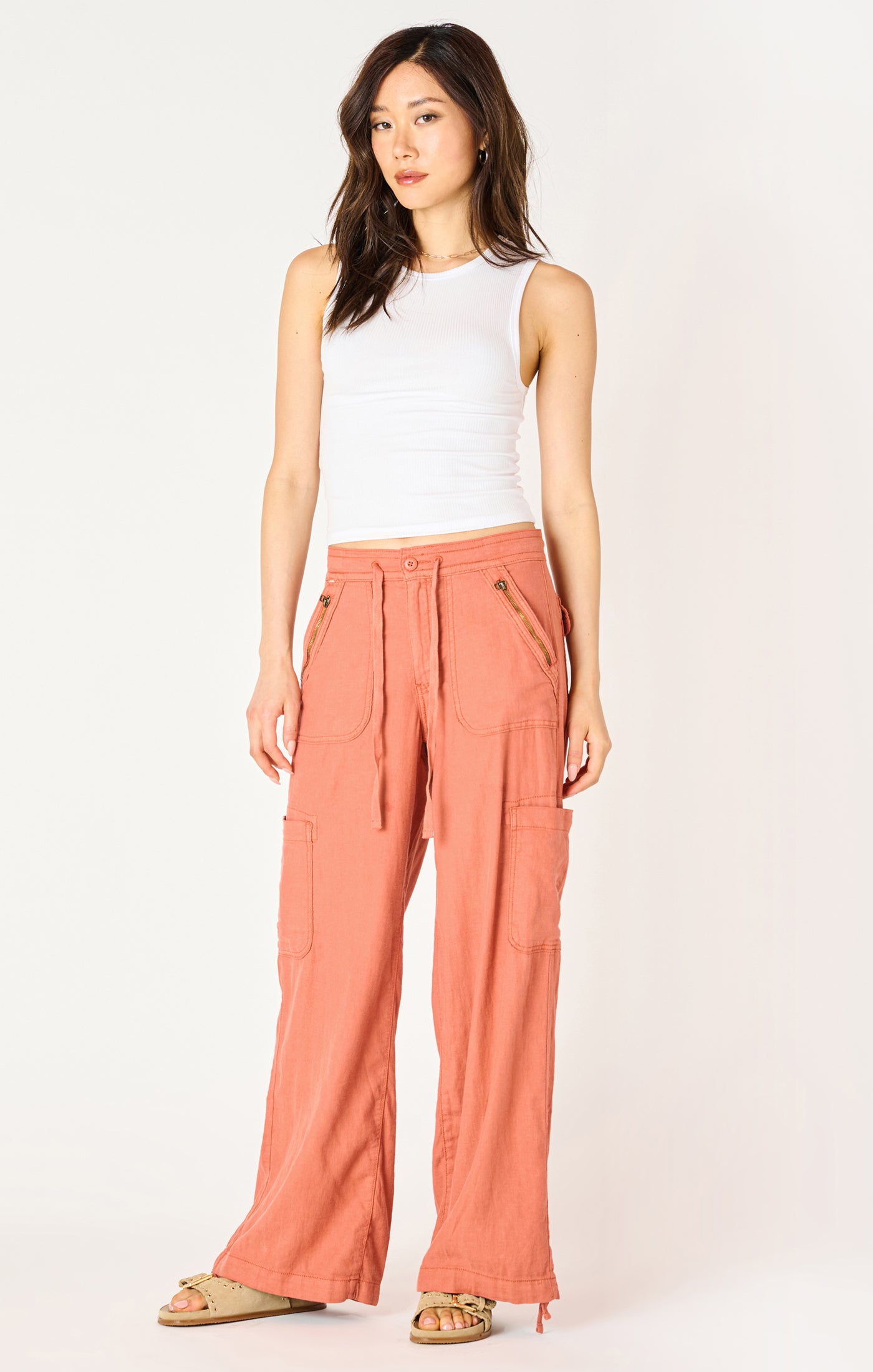 WIDE LEG CARGO PANTS