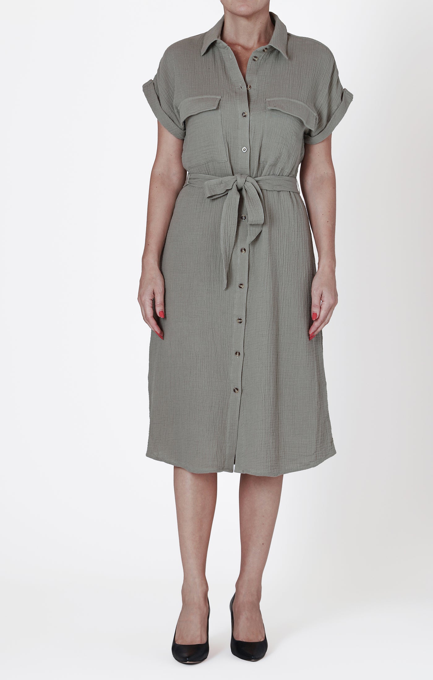 UTILITY SHIRT DRESS