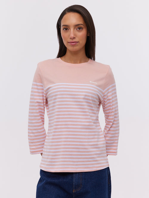 ARIAN NAUTICAL STRIPE 3/4 T-SHIRT