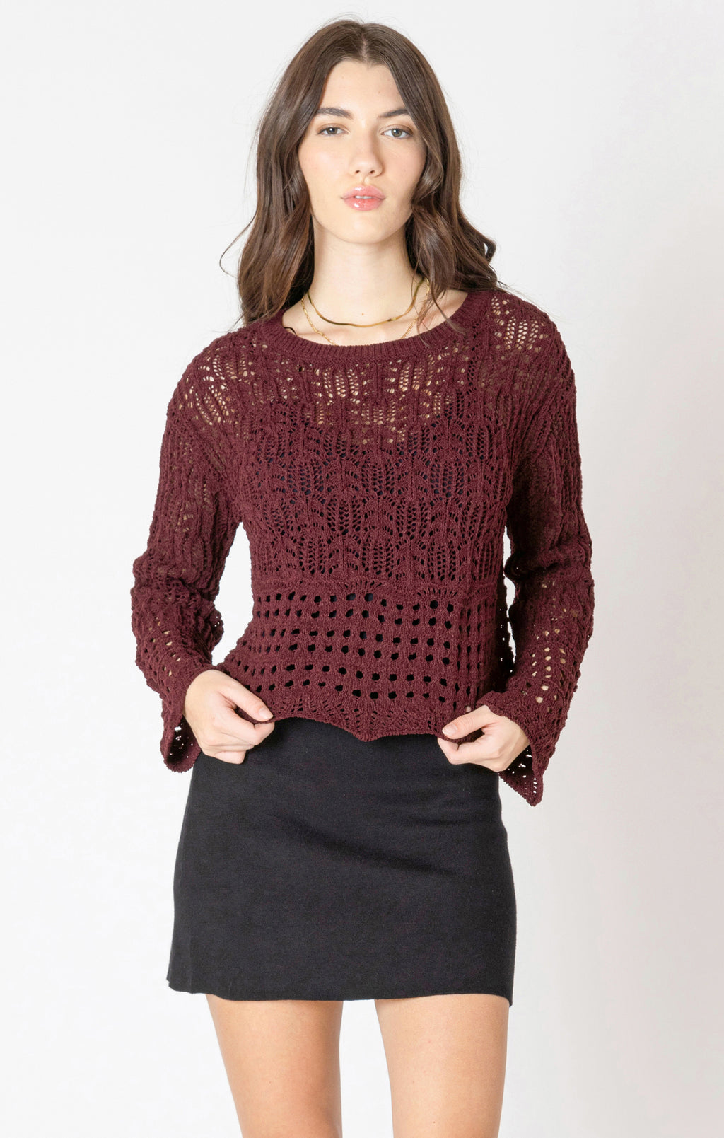 Wavy Hem Sweater
