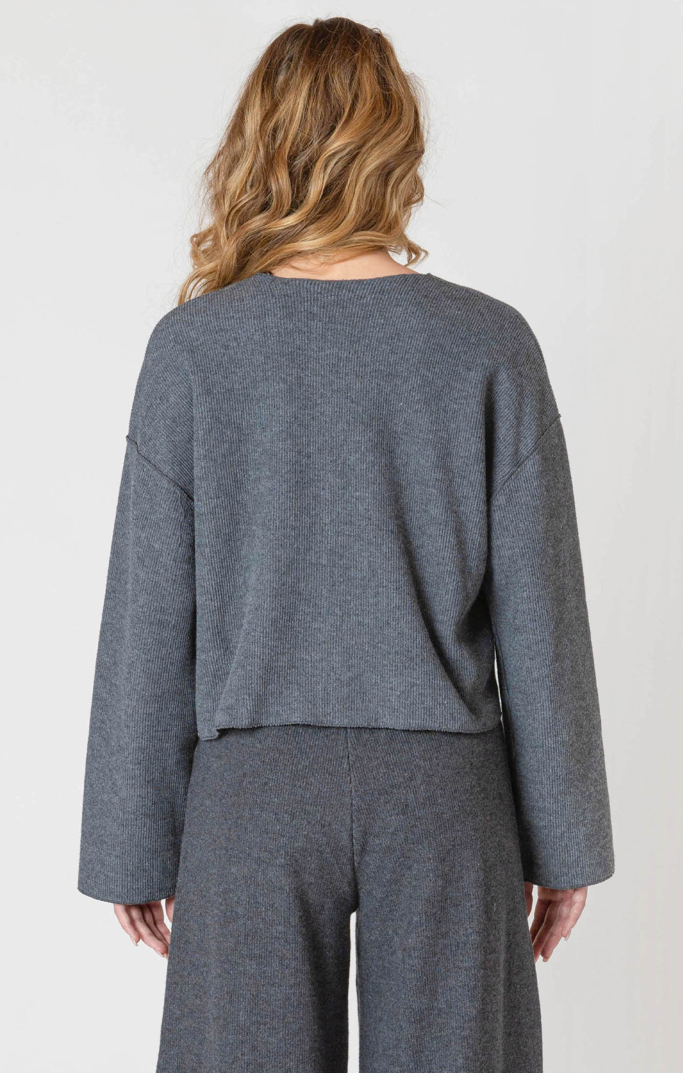 RIBBED CARDIGAN