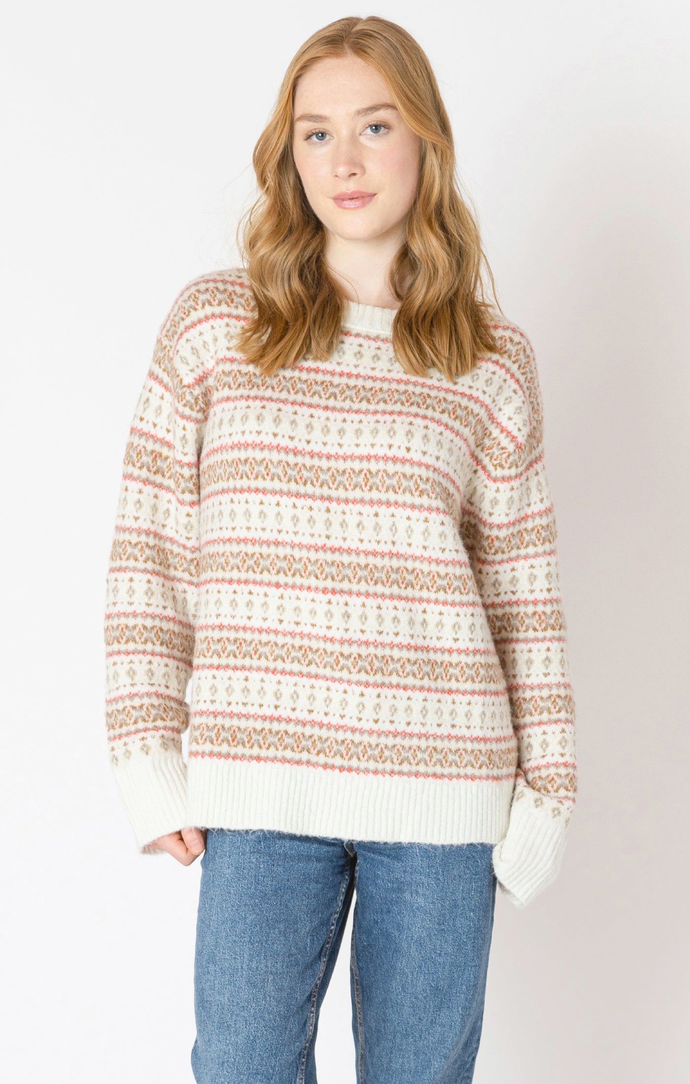 OVERSIZED PATTERNED SWEATER
