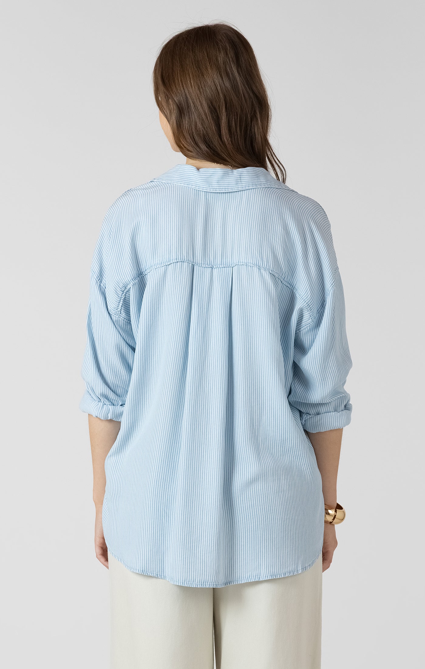 Coastal Blue Button Front Shirt