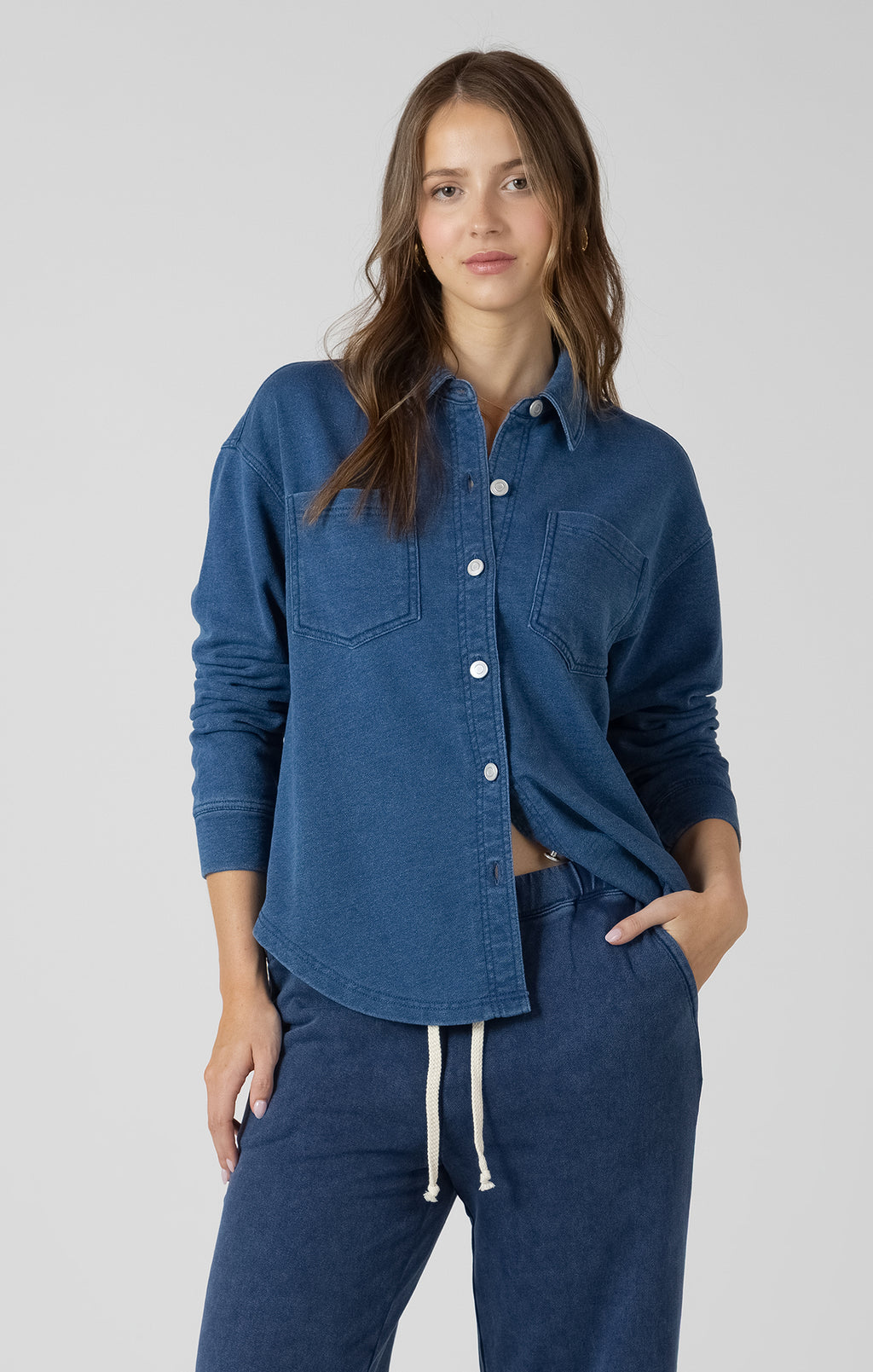 Washed Indigo Lounge Shirt
