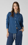 Washed Indigo Lounge Shirt