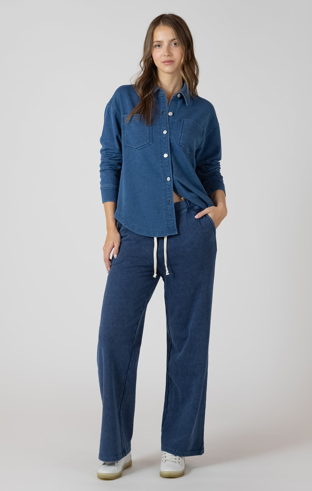 Washed Indigo Lounge Shirt
