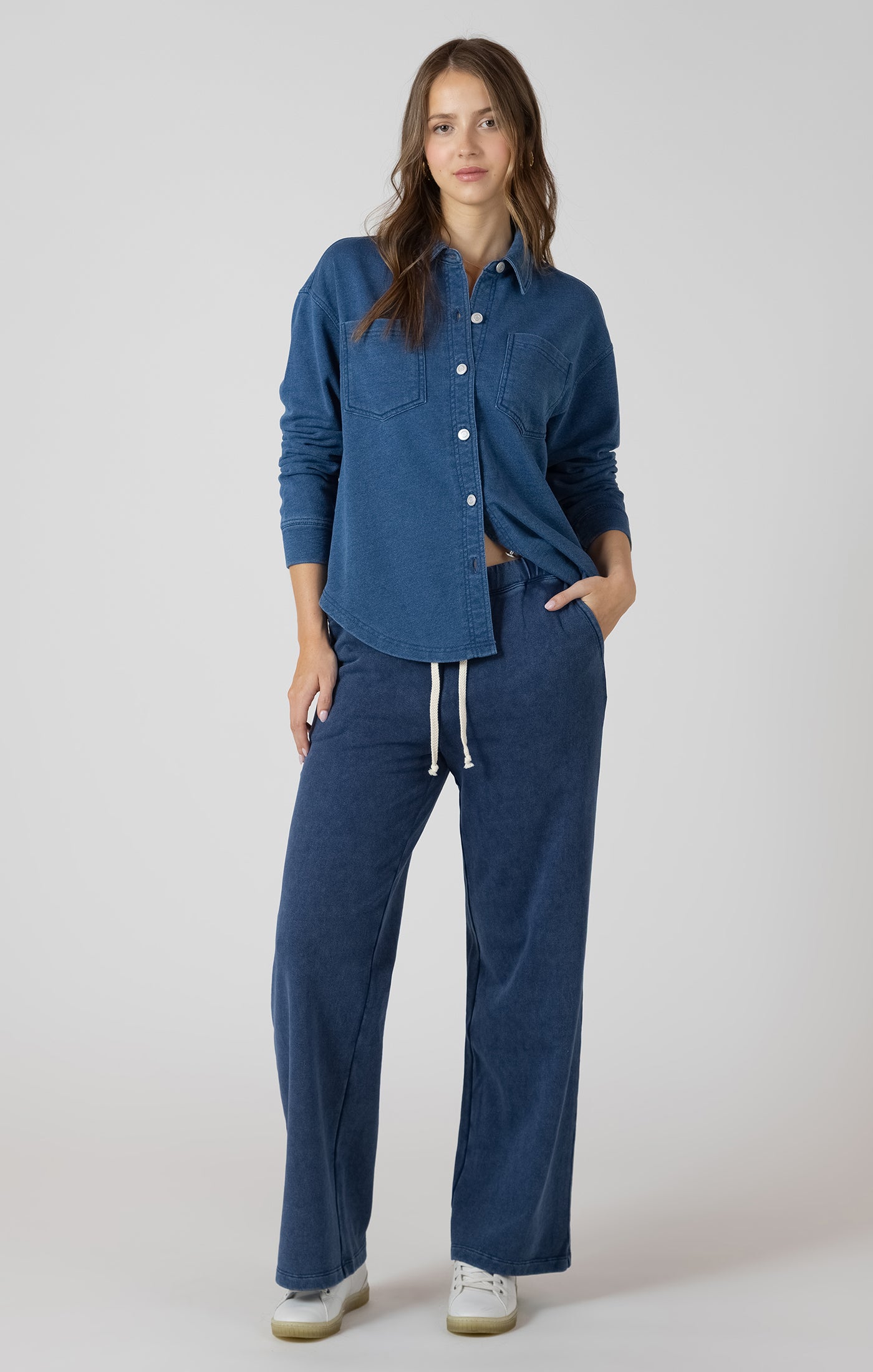 Washed Indigo Lounge Shirt