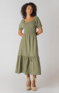 Smocked tired Maxi Dress