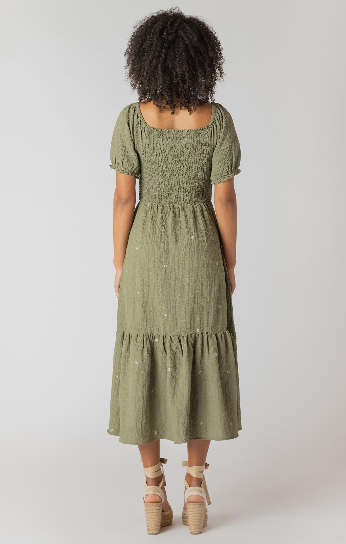 Smocked tired Maxi Dress
