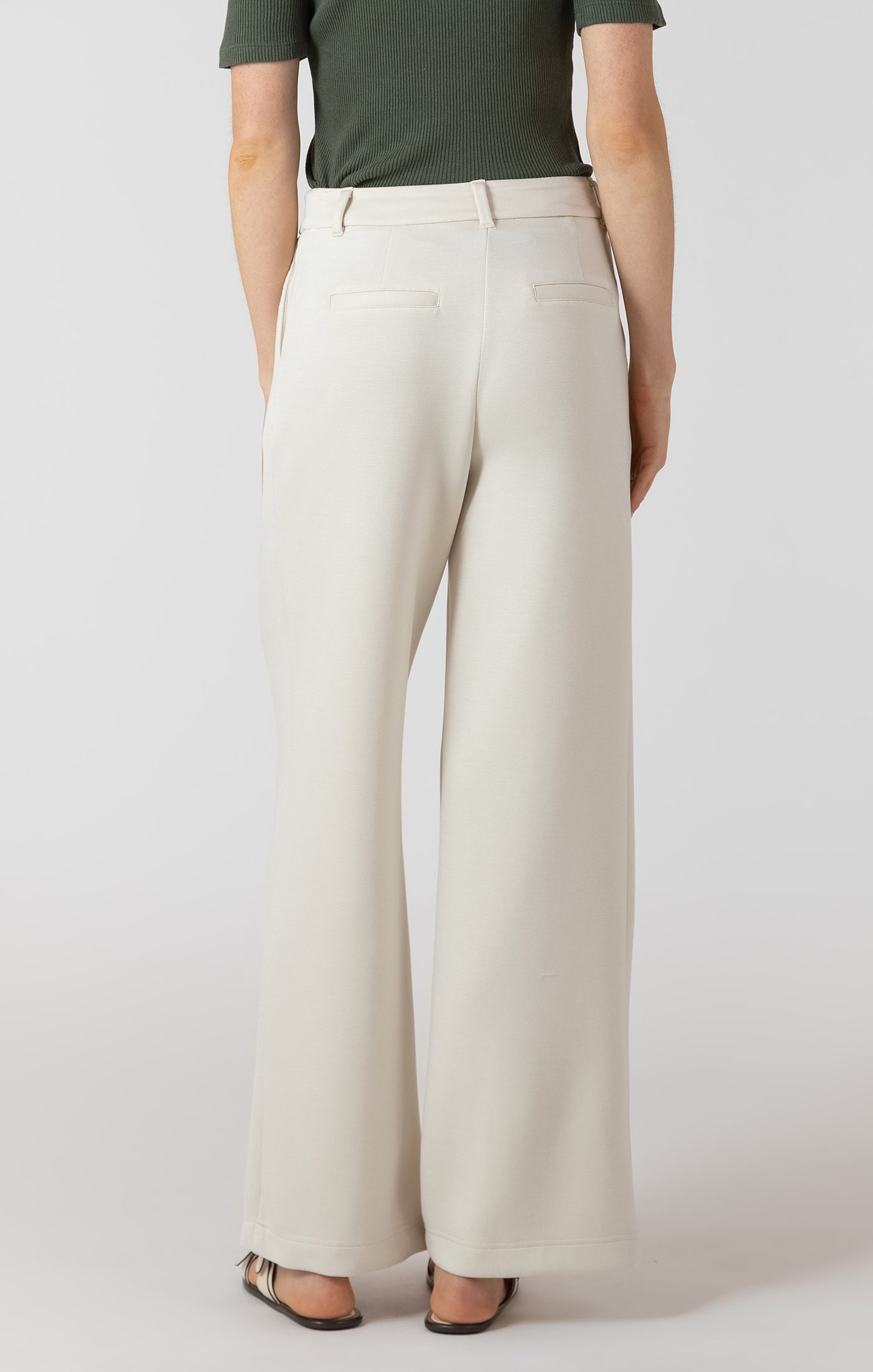Scuba Knit Pant - Pearl