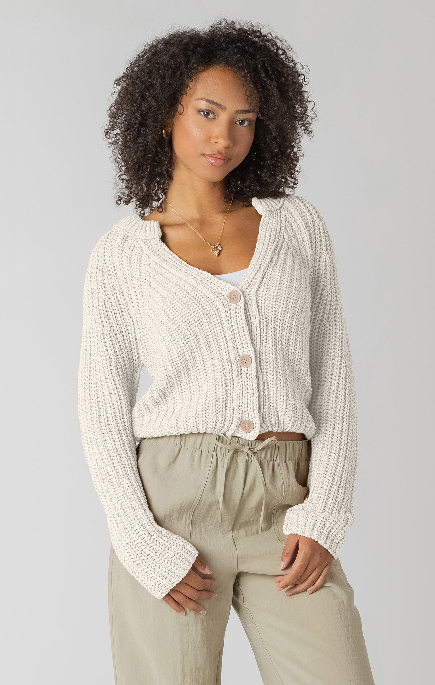 Button Front Cardi