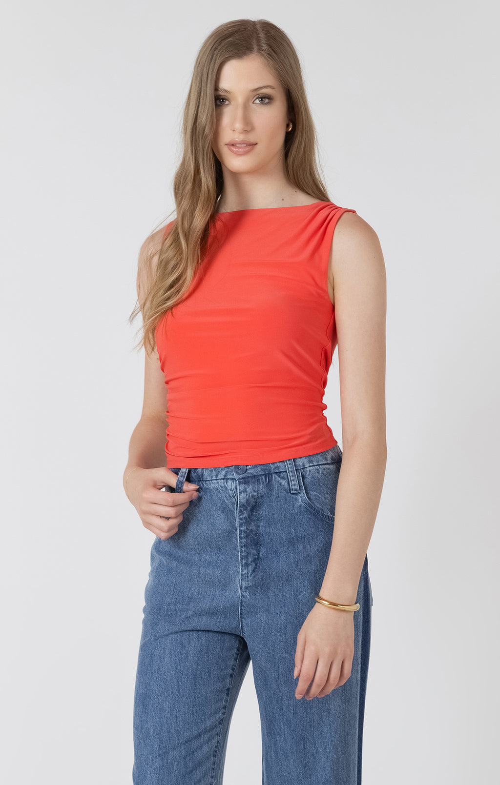 Shirred tank
