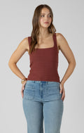 Squareneck Tank - Burnt Sienna