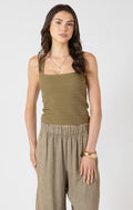 Squareneck Tank - Dusty Sage