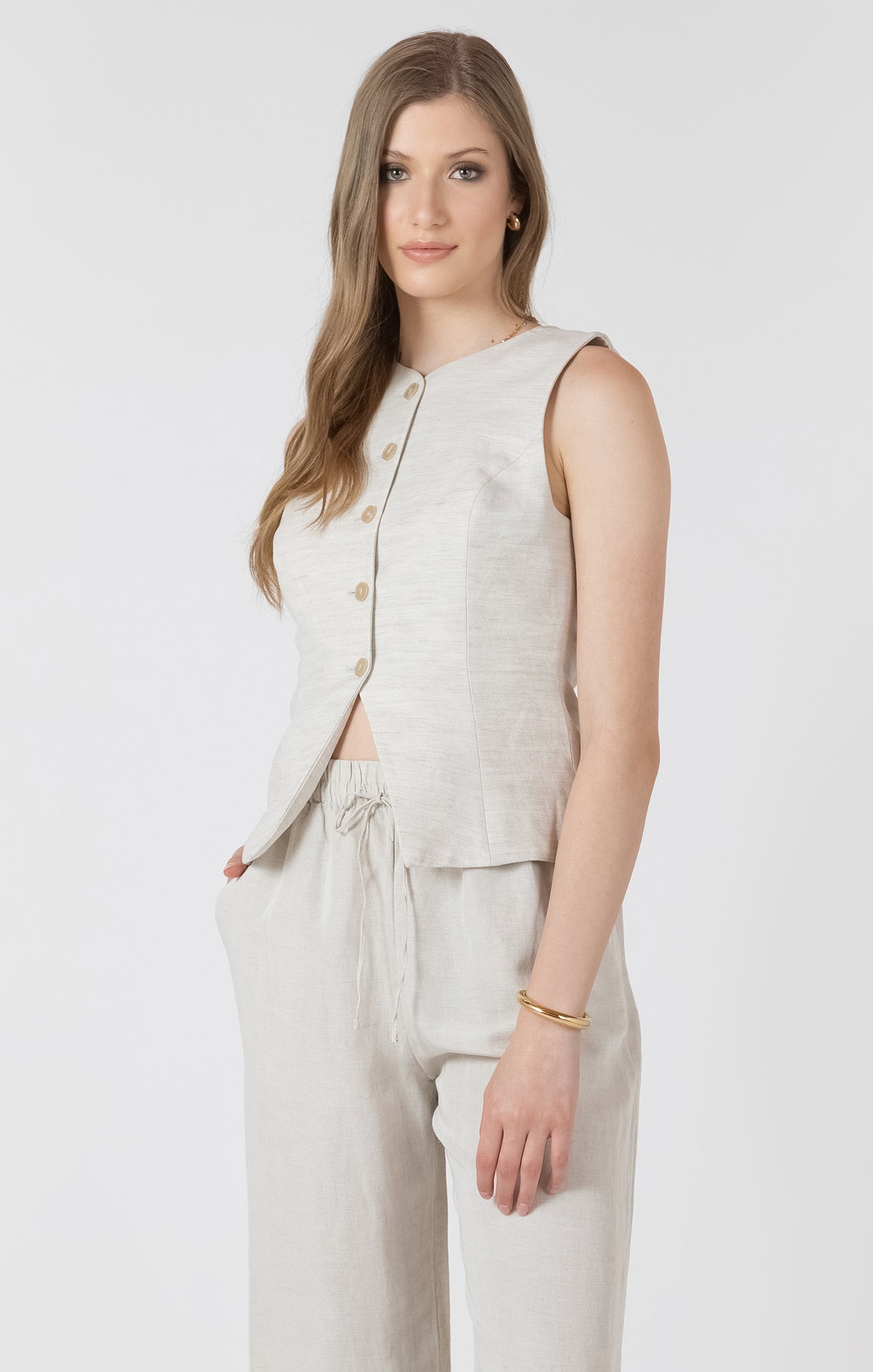 Lena Button Vest