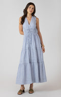 PLEAT DETAIL SMOCKED WAIST DRESS