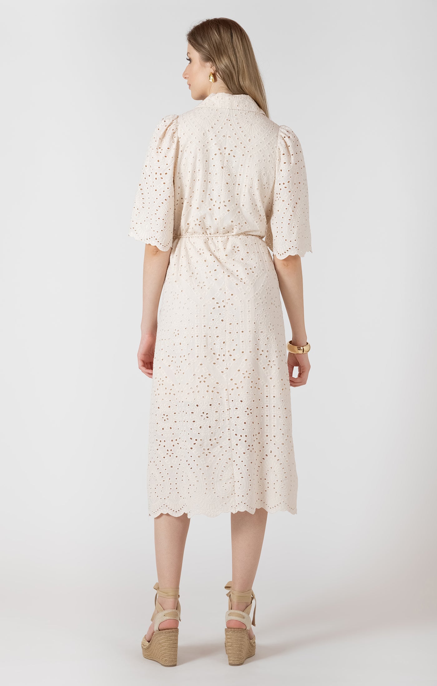 EMBROIDERED SHIRT DRESS