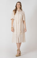 EMBROIDERED SHIRT DRESS