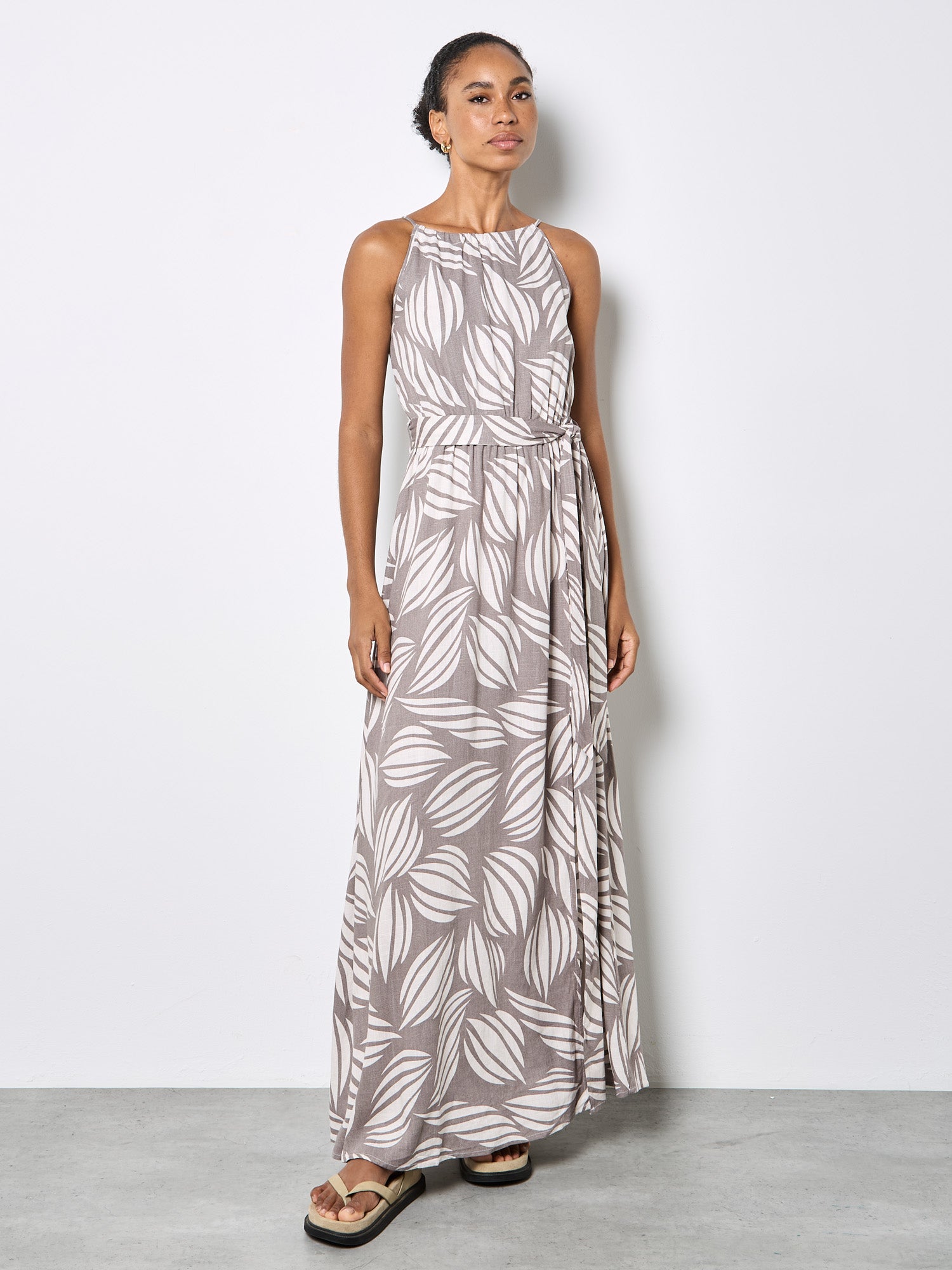 Shelled High Neck Maxi