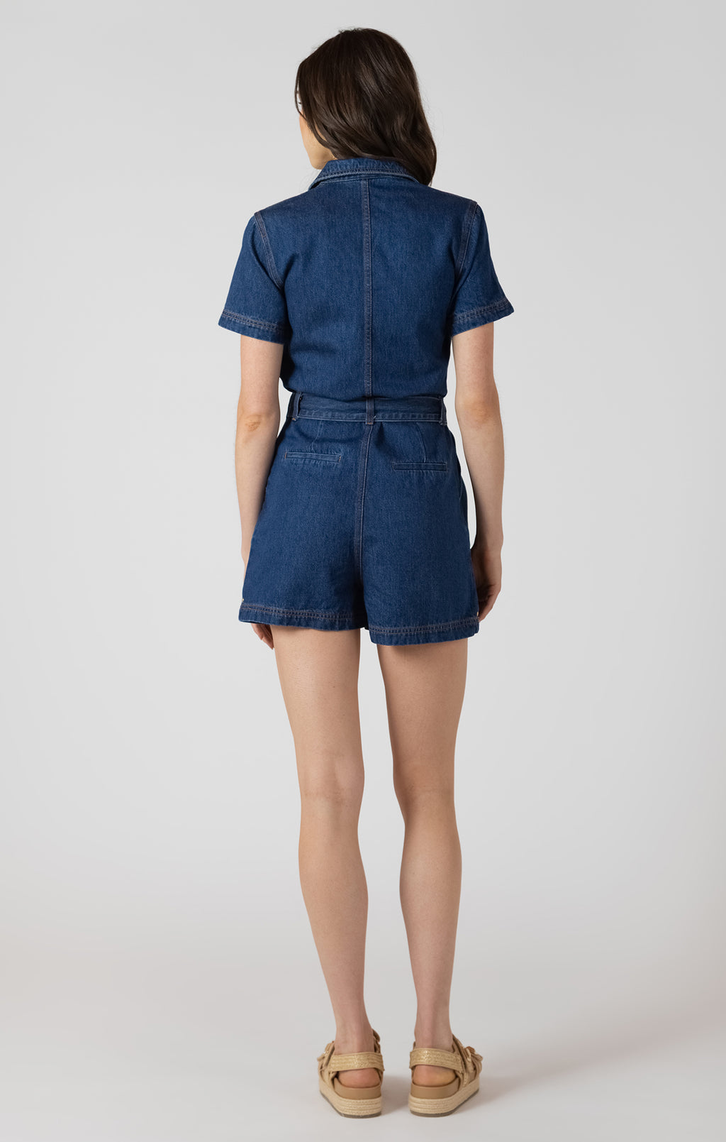 BELTED UTILITY ROMPER